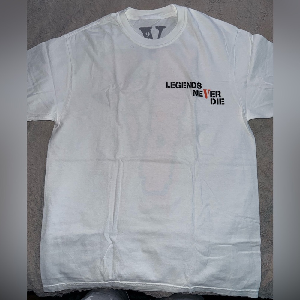 Vlone x Juiceworld White Graphic Tee - Legends Never Die